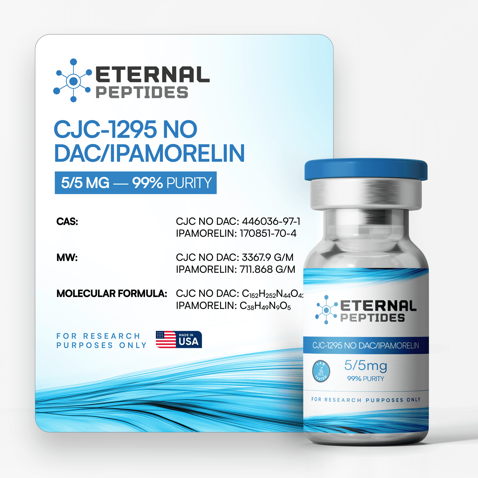 CJC 1295 + Ipamorelin (No DAC) (5mg/5mg)